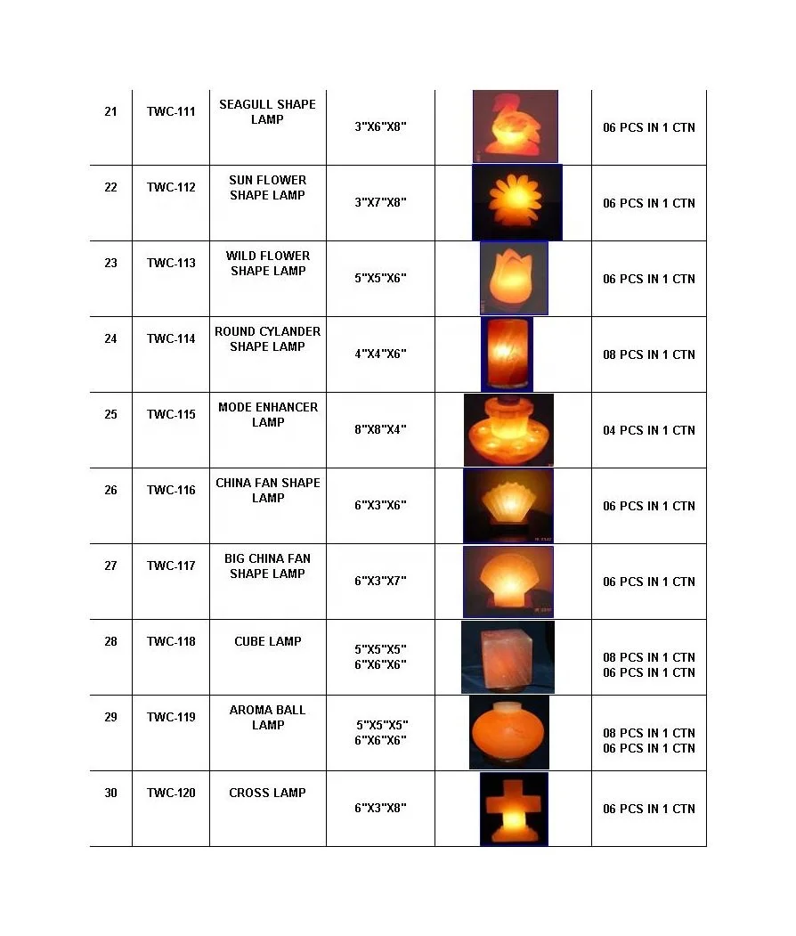 Amazing Offer Himalayan Natural and Crafted Salt Lamps Catalog