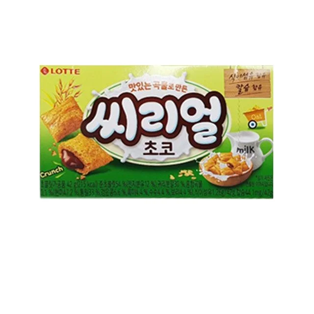 Korea Lotte Cereal Oat 42g 1 pc Office sweet,cracker,cookie,confectionery