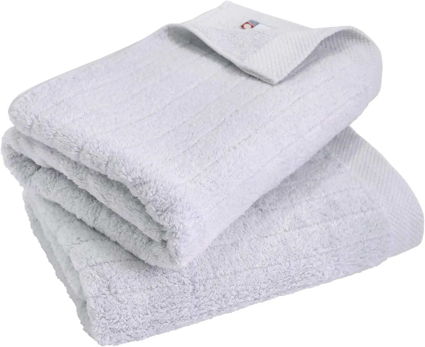[Wholesale Products] HIORIE Imabari towel Cotton 100% Fuwarib Bath Towel 60*120cm 450GSM Soft Twisted Yarn Rib design Grey