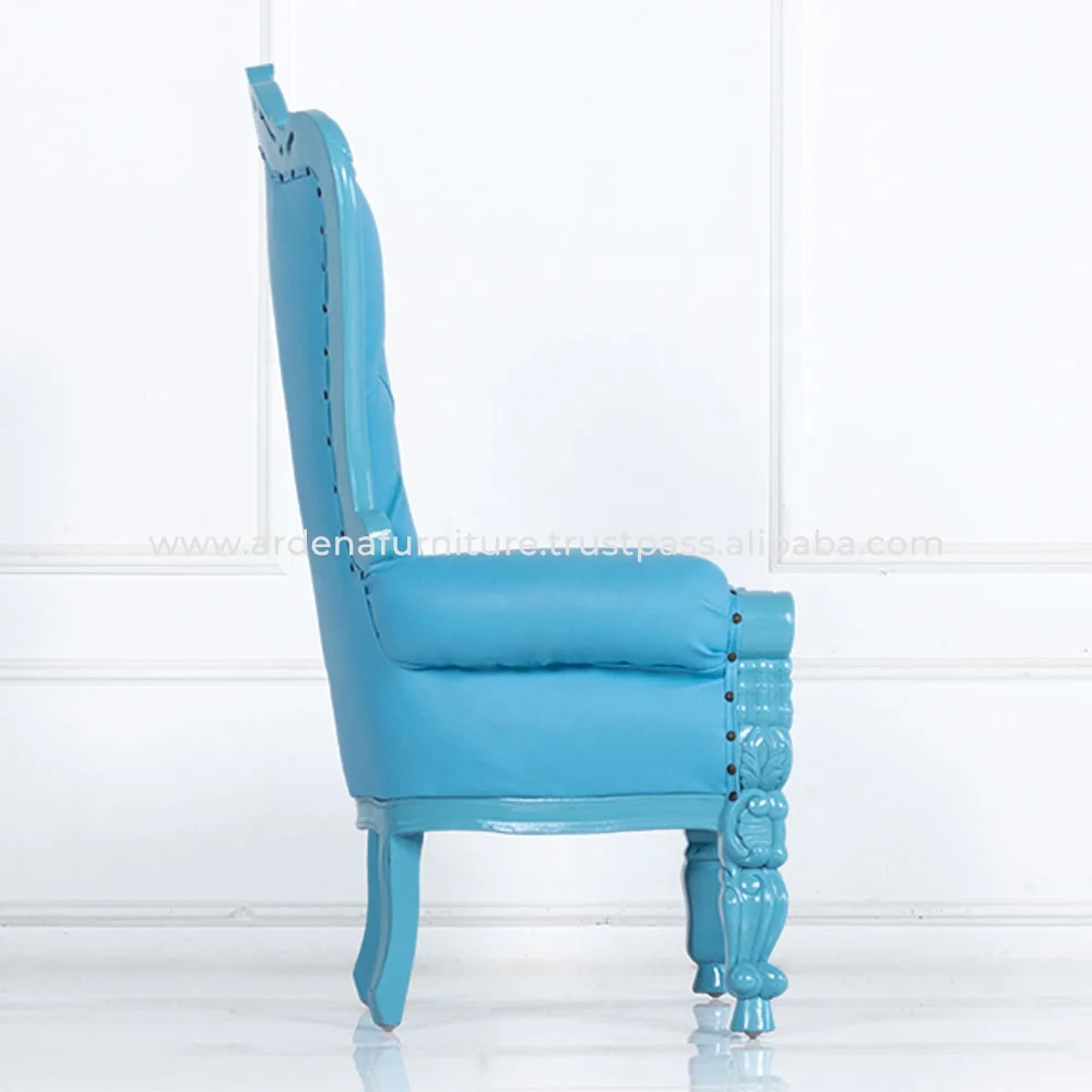 French Antique Wedding Throne Chairs Solid Wood PC Material for Kids for Dining Party & Event Decor for Villa & Banquet