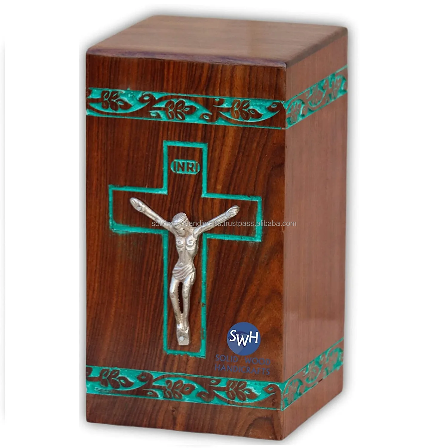 WOODEN HANDMADE HUMAN CREMATION  ASHES URN  FUNERAL SUPPLIES ADULT URN ADULT CASKET  HUMAN WOODEN COFFIN