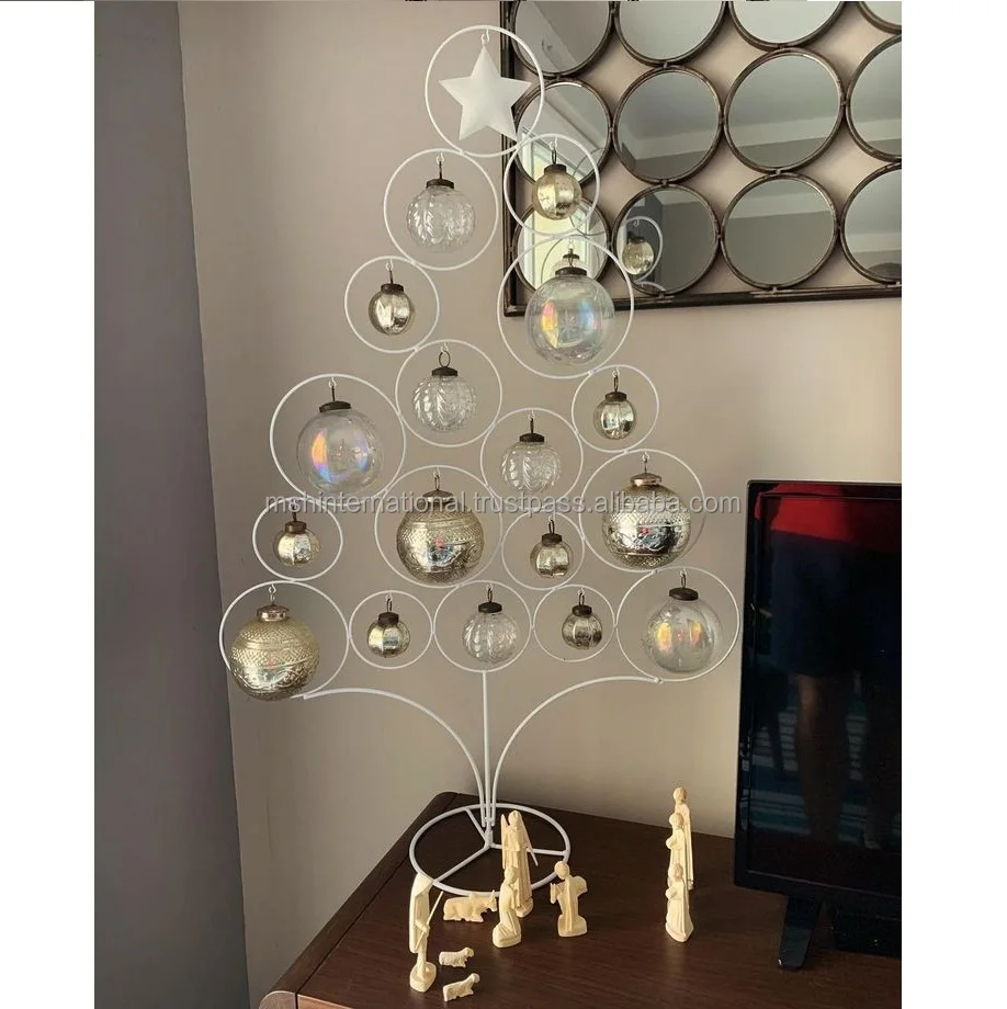 Metal Christmas Tree Stand with wheels christmas party living room bedroom table were making wire