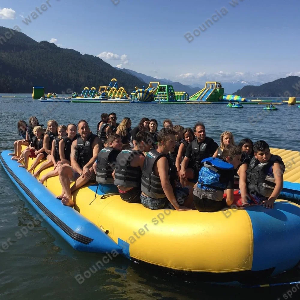 14 Person Flying Crazy Towable Tube towable Tube Toy Towable Banana Boat Hot Sale For Boating boat Tube For Sale