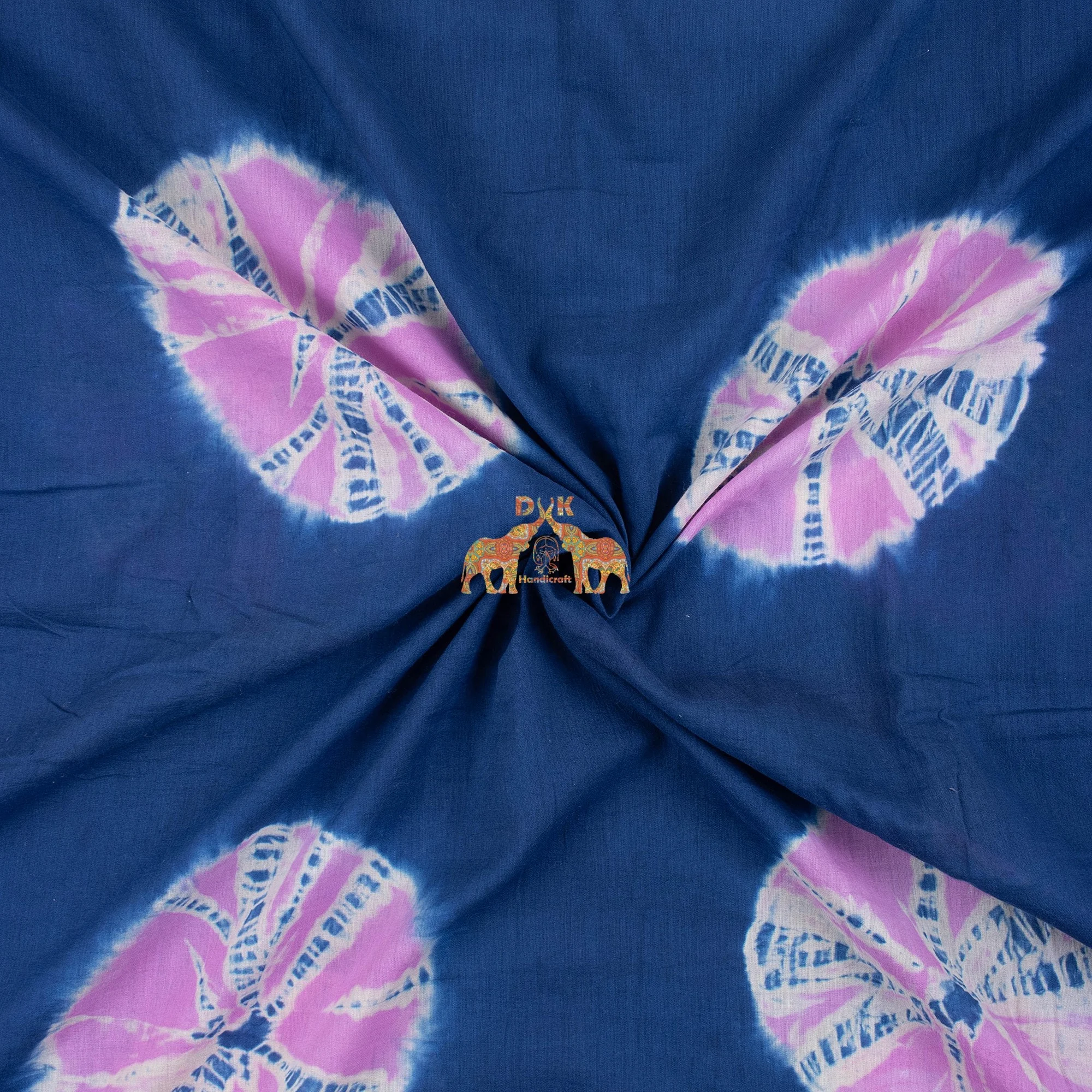 Latest Collection Hand Made Tie Dye Print Lightweight Pure 100% Cotton Printed Soft Fabric for women dress material and apparels