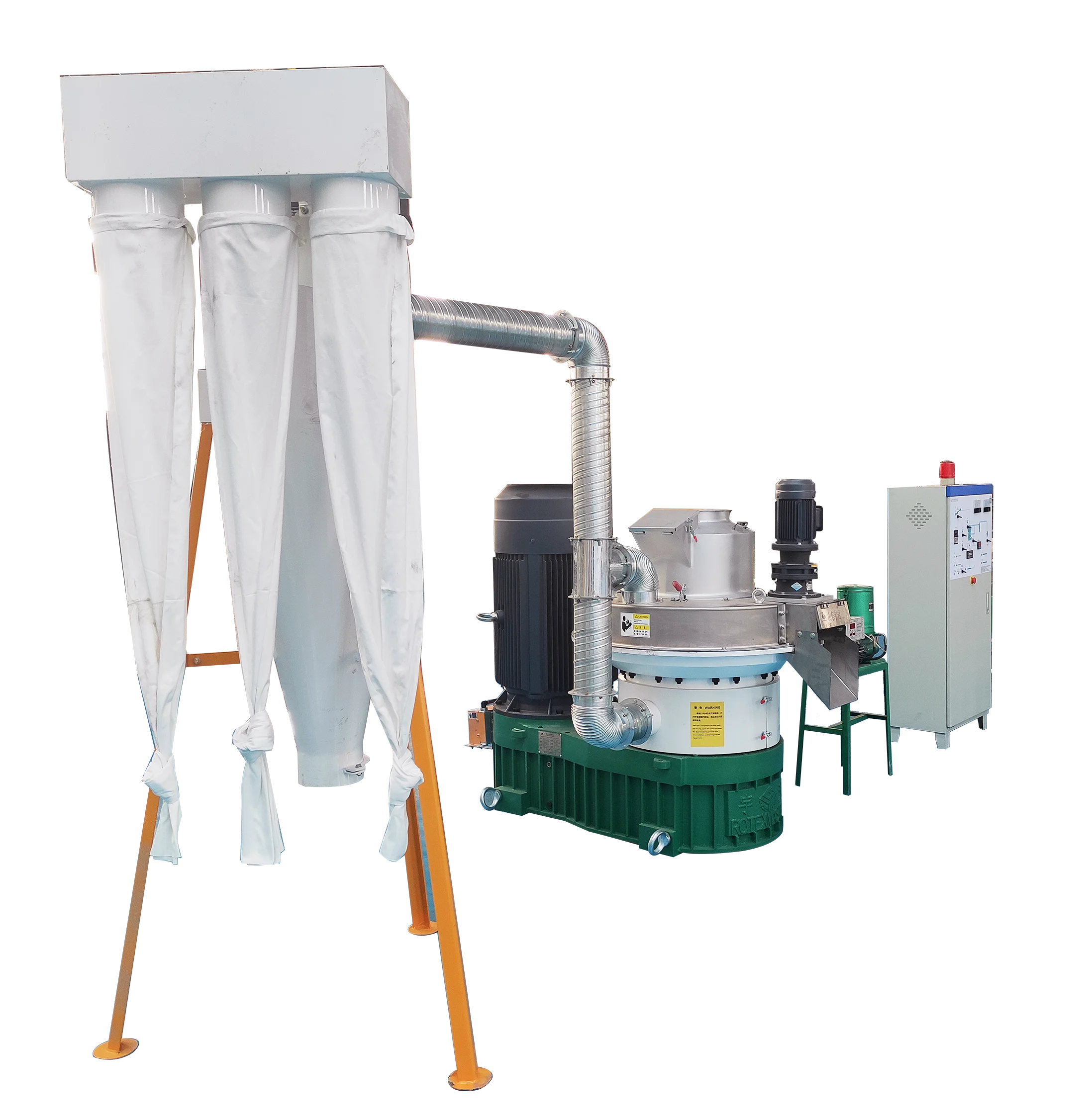 Bolida & Rotex industrial large capacity vertical ring die pellet machine wood pellet making machine