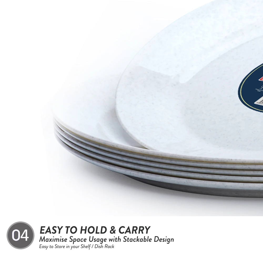 Elianware High Quality Plastic (PP) BPA Free Household Tableware Dining Plates & Dishes Set Manufacturer Malaysia