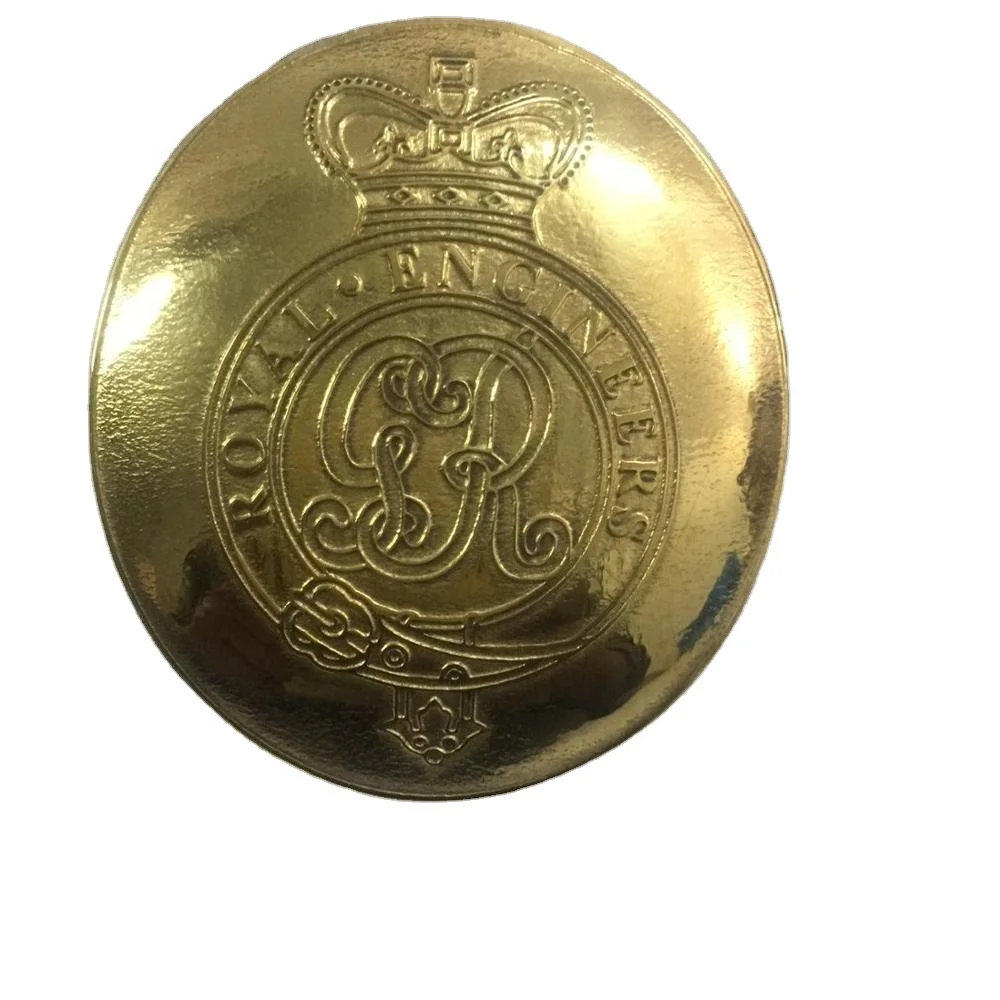 GR Cipher Crown ROYAL ENGINEERS CROSS BELT BUCKLE Pipe Band Uniform Cross Leather Belt Buckle