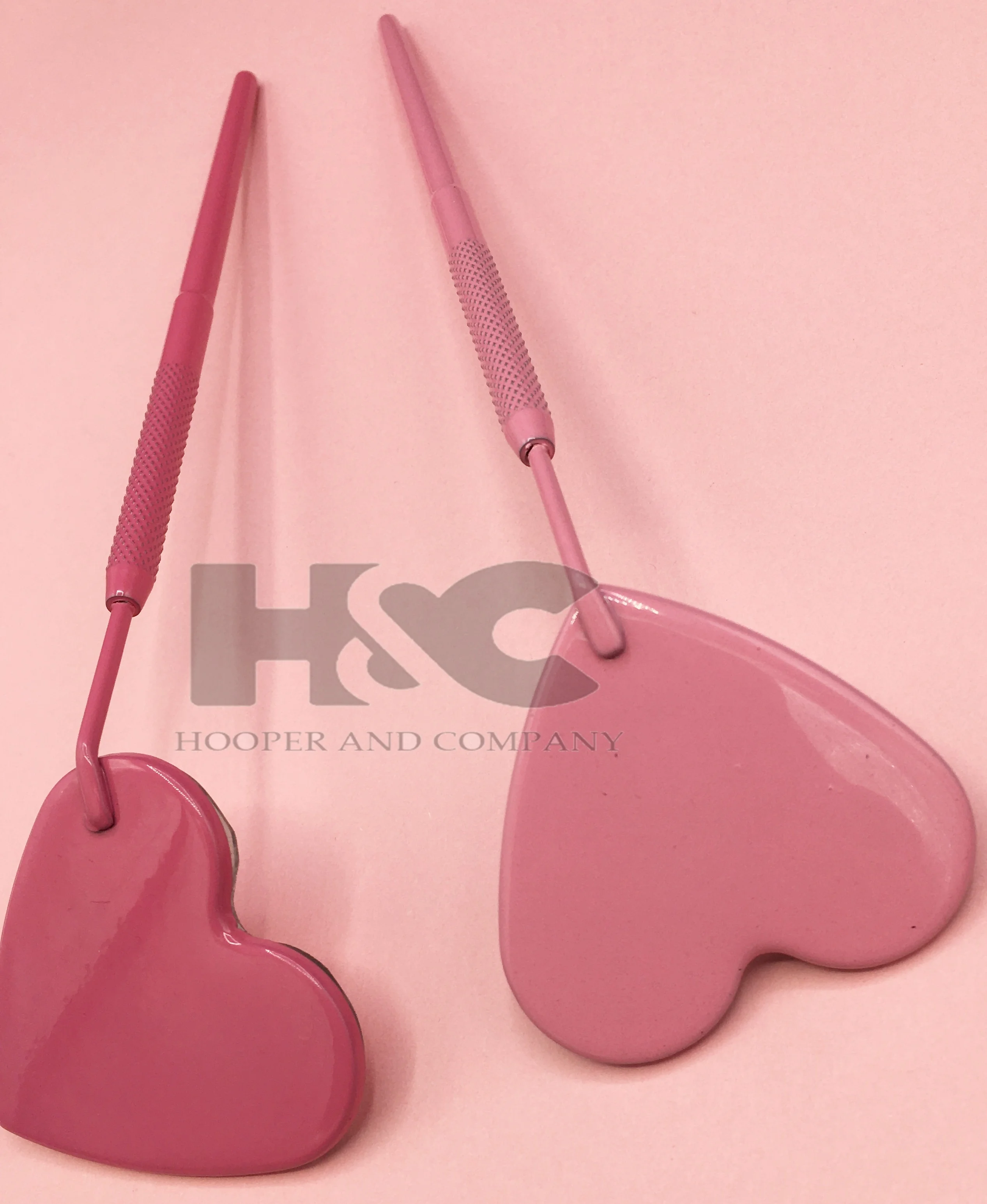 Custom Heart Style Hand Held Makeup Mirror Eyelash Makeup Mirror With Logo Wholesale Custom Logo High Quality Regular Sale