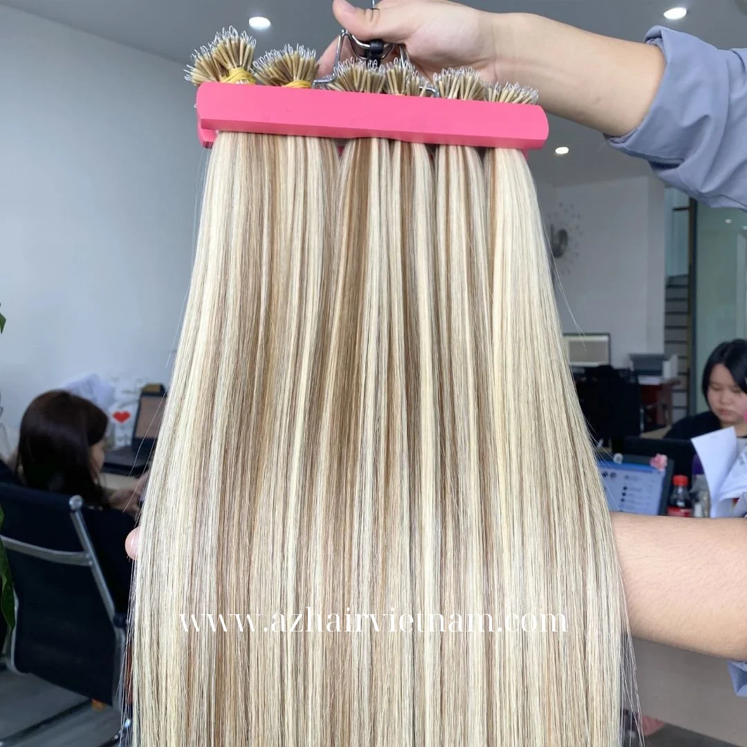 WHOLESALE 2024 HOT SELLING Vietnamese Double Drawn Pre Bonded Nano Ring Human Hair Extensions