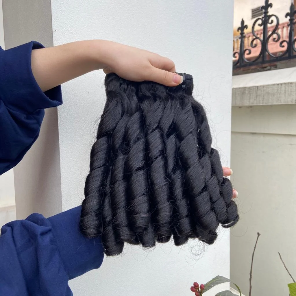 Bouncy Curl and Magic Curl Vietnamese Raw Hair Cuticle Aligned Hair Wholesale From Factory