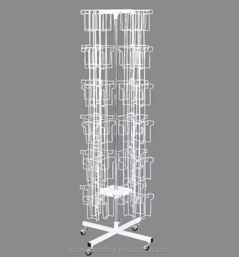 wholesale Floor standing magazine display rack for store