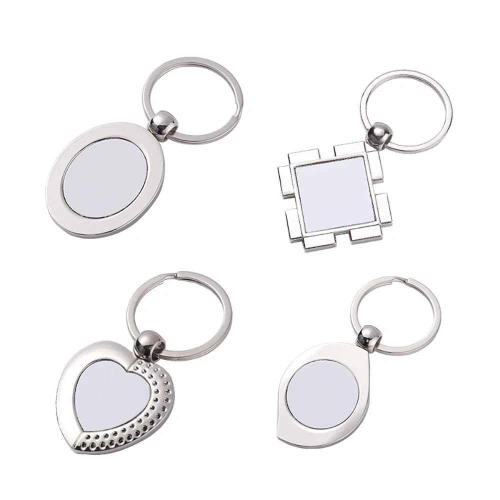 Ready to Ship Most Popular Sublimation Metal Keychain Keyring Holder Blank Metal Key Chain