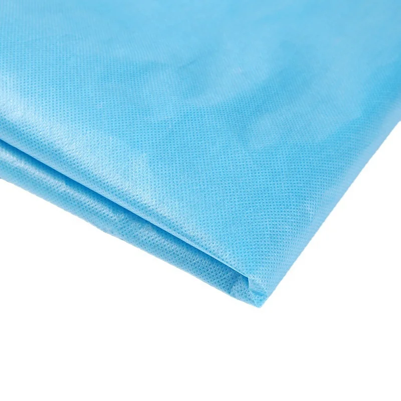 Medical clothes raw material SMS SMMS non woven fabric blue medical surgical gown fabric TNT non woven fabric