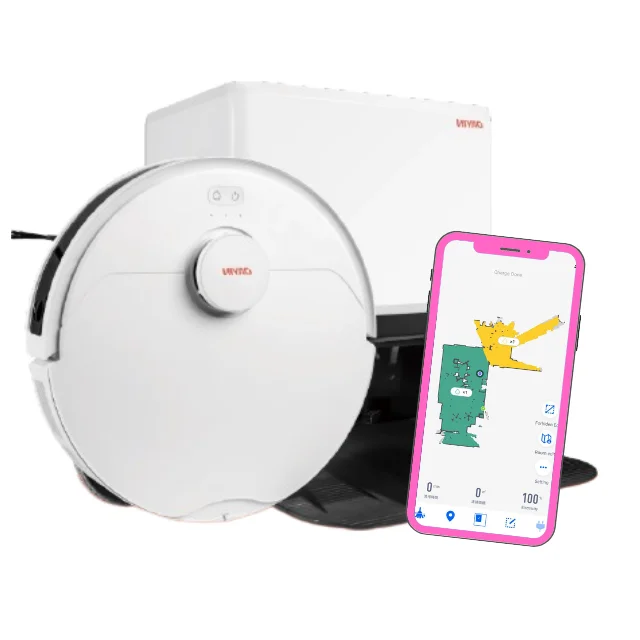 Hot Sell robot vacuum cleaner auto dust collector app control LDS sensor