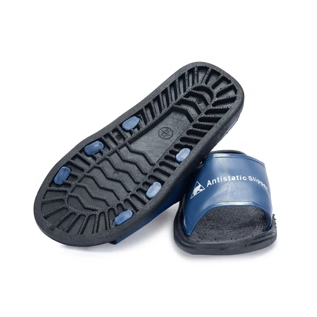 High quality Esd Cleanroom Slipper Antistatic Esd Slippers Blue Pvc safety shoes esd slipper