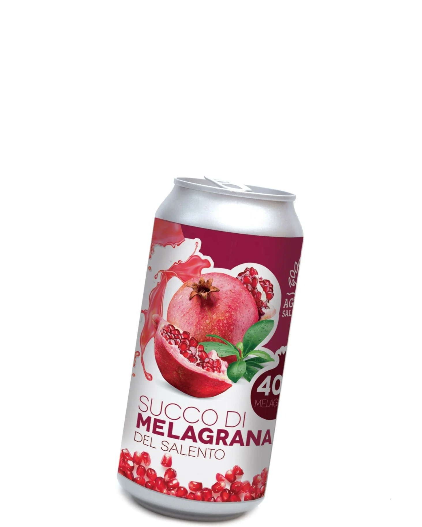 High quality  Italian Pomegranate (40%) Juice natural antioxidant drink 200 ml tin can