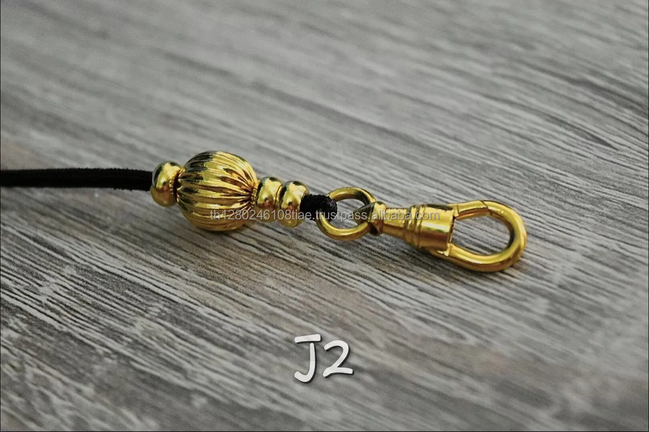 Nylon bead necklace, handmade for hanging charms good hooks 360 degree rotation