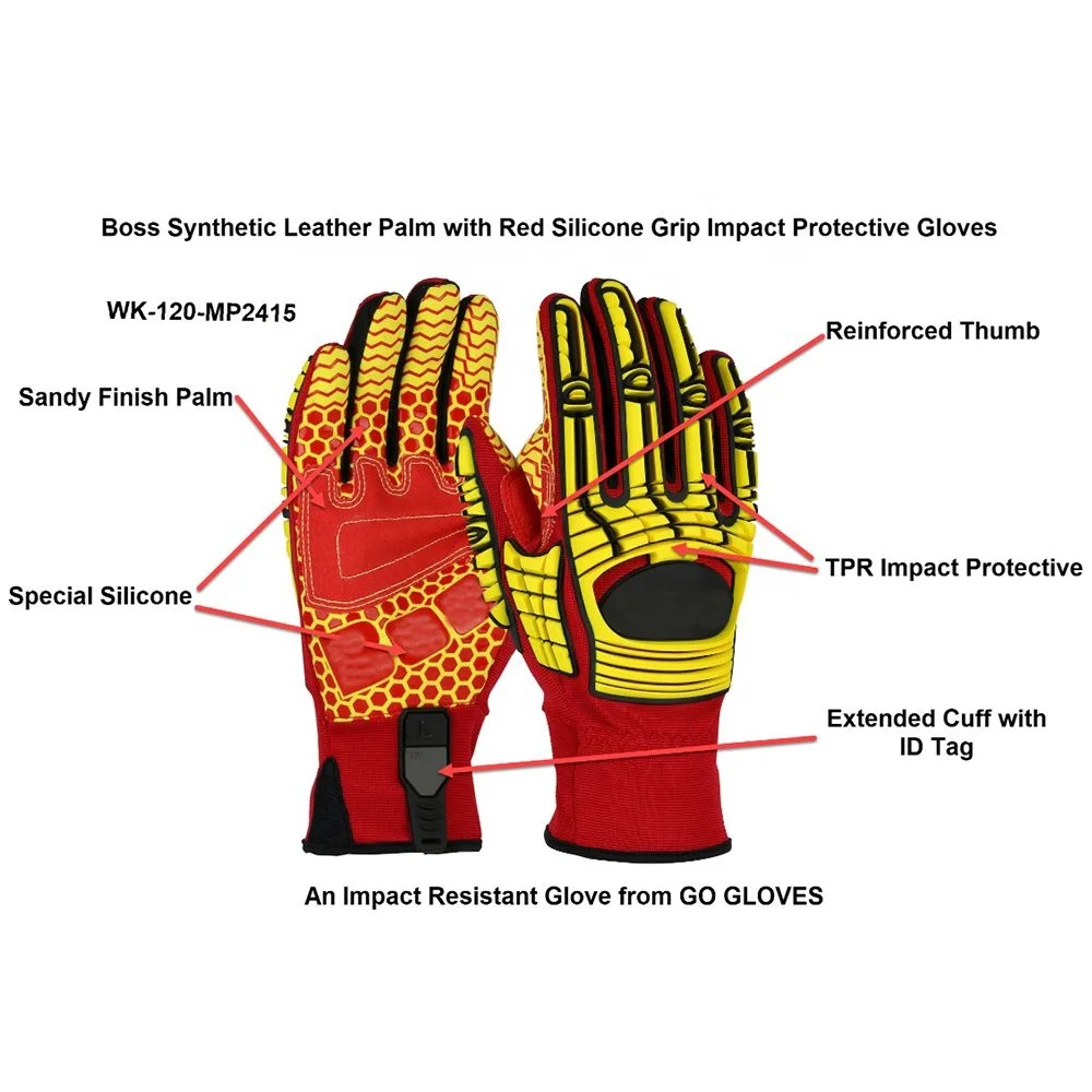 Heavy Duty Reinforced Palm Anti Slip Cut Resistant Protective Rubber Mechanic Safety Working Rope Gloves