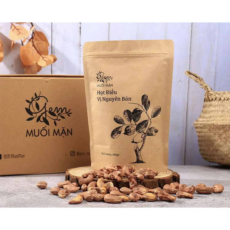 Орехи кешью из Вьетнама лучшее качество естественное использование для пищевых продуктов соленая упаковка картонная коробка и вакуумный пакет от вьетнамского