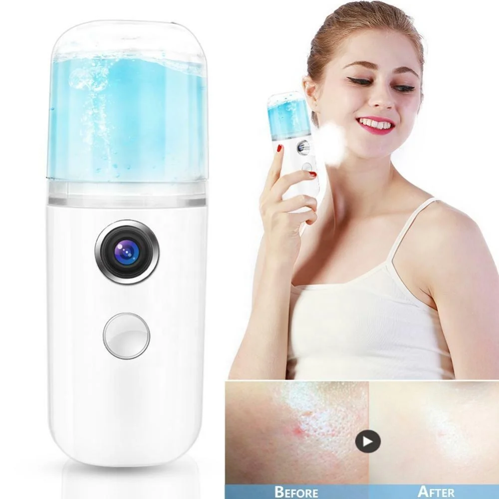 Mini electric usb portable handy facial steamer nano steam face machine nano mist spray device nano alcohol mist sprayer