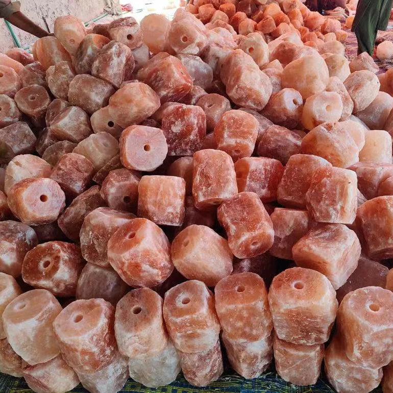 Pakistan Horse Cattle Rope Blocked Salt Lick Himalayan Animal Licking Himalayan Salt