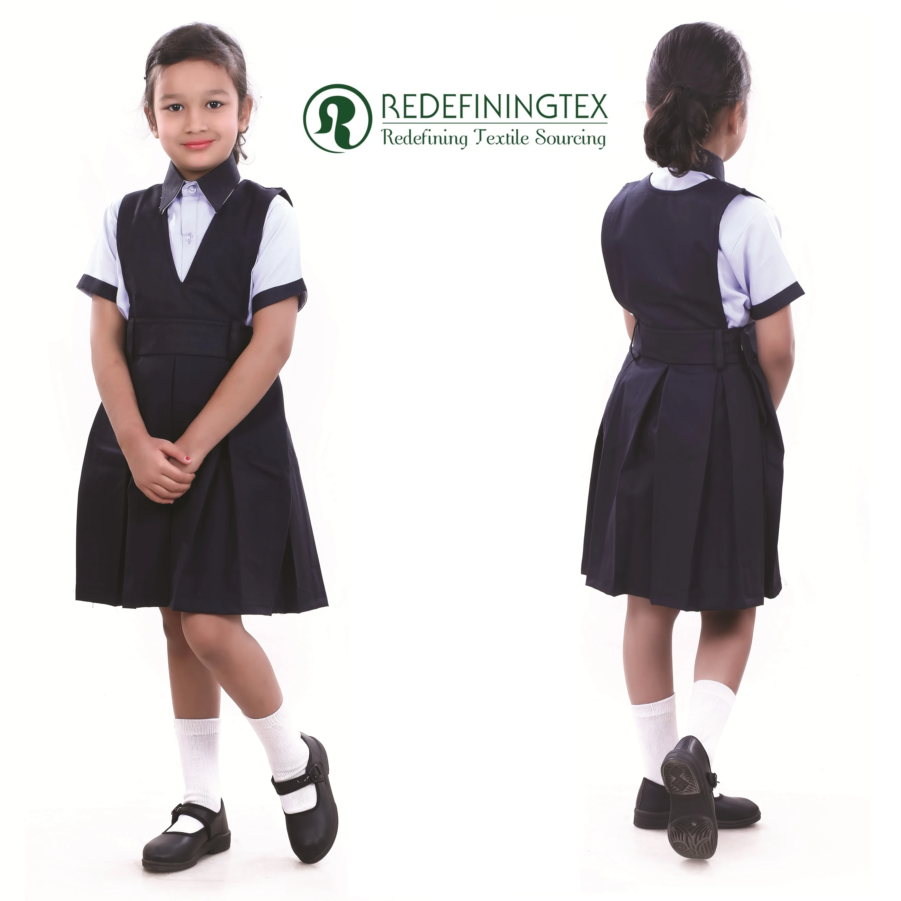 Unisex School Uniform in Plaid Design For High School Students Made in India