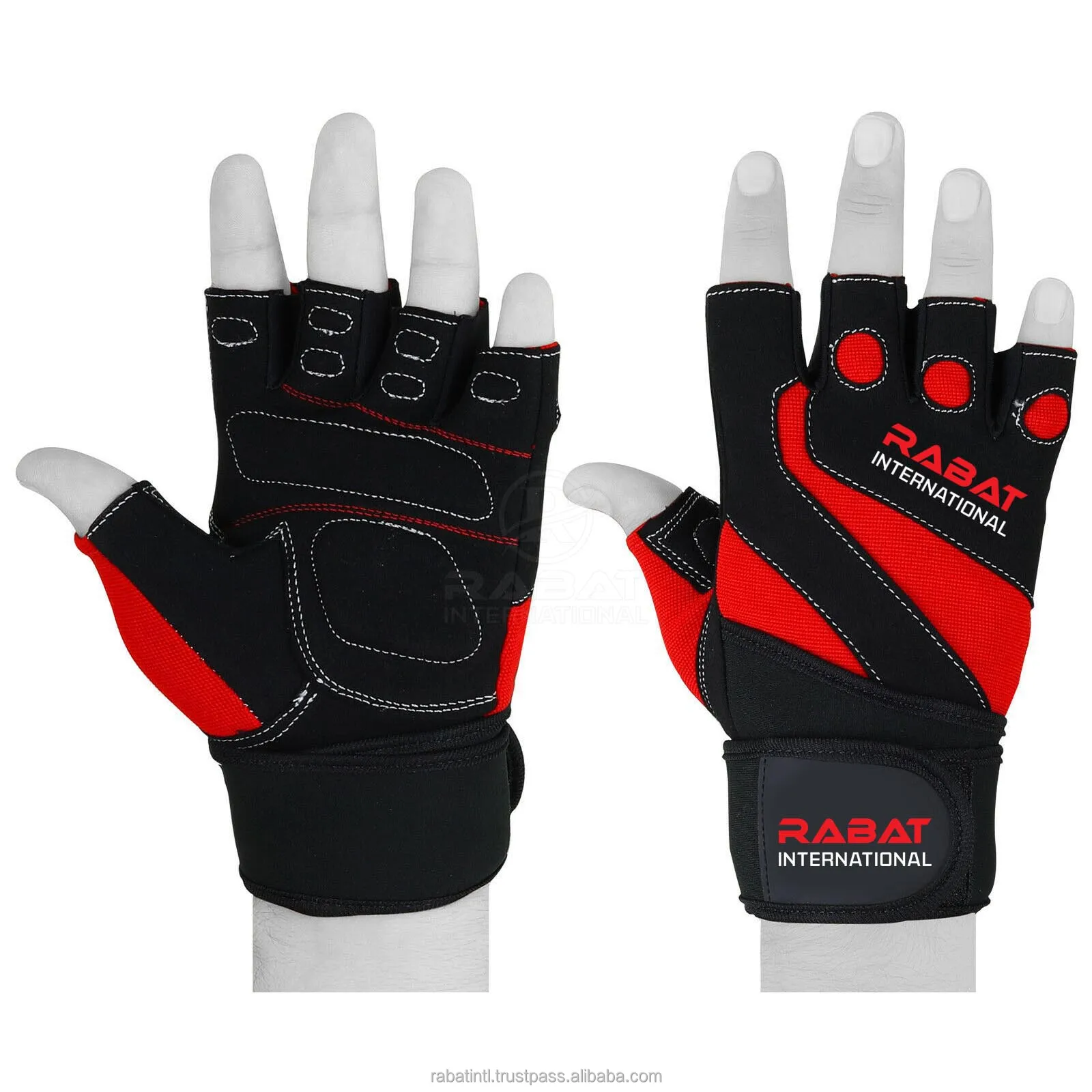 Weight Lifting Men Gym Gloves Fingerless Gym Gloves Weightlifting Gym Workout Fitness Gloves