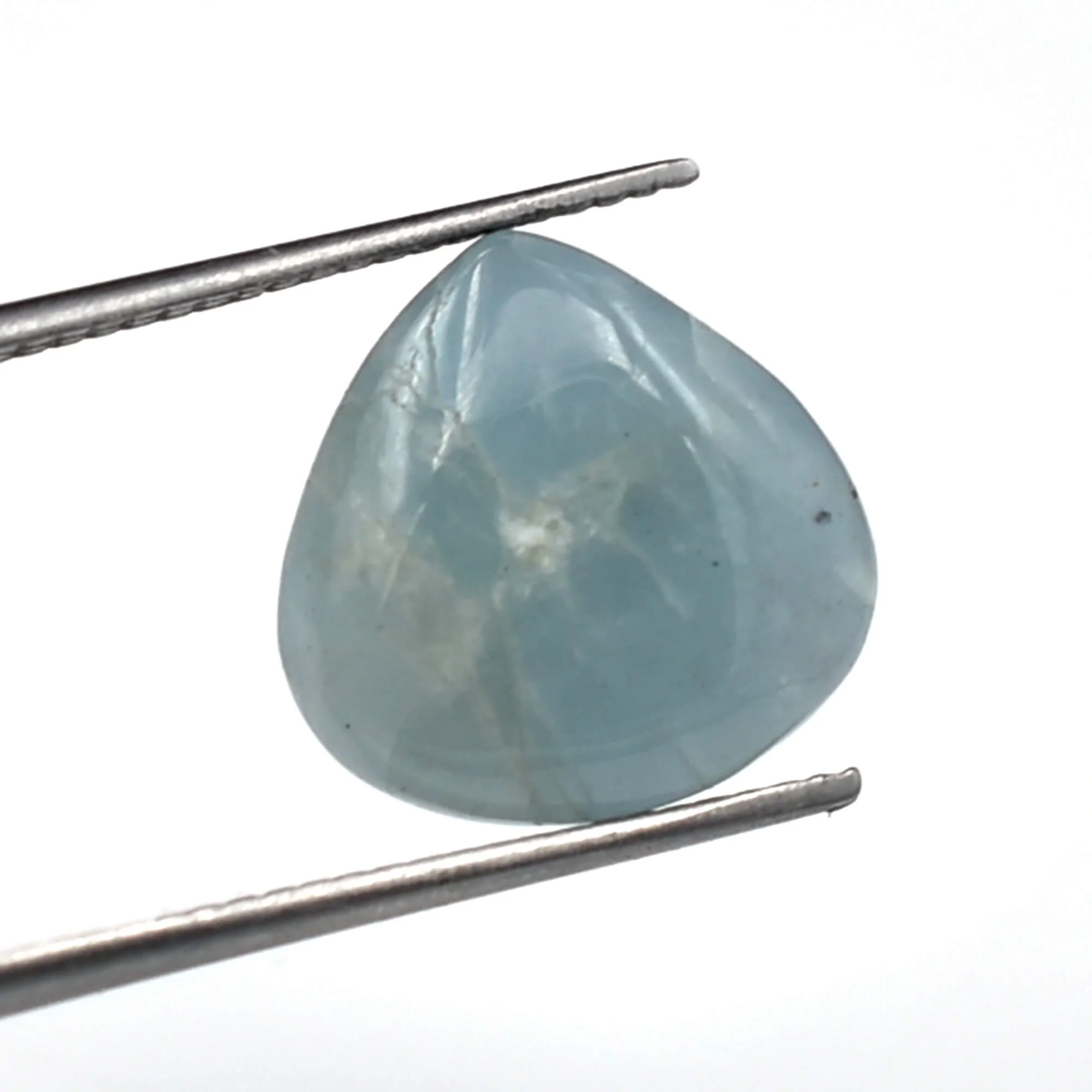 Aquamarine gemstone loose beads for jewelry making smooth plain beads calibrated heart aquamarine jewelry findings wholesale