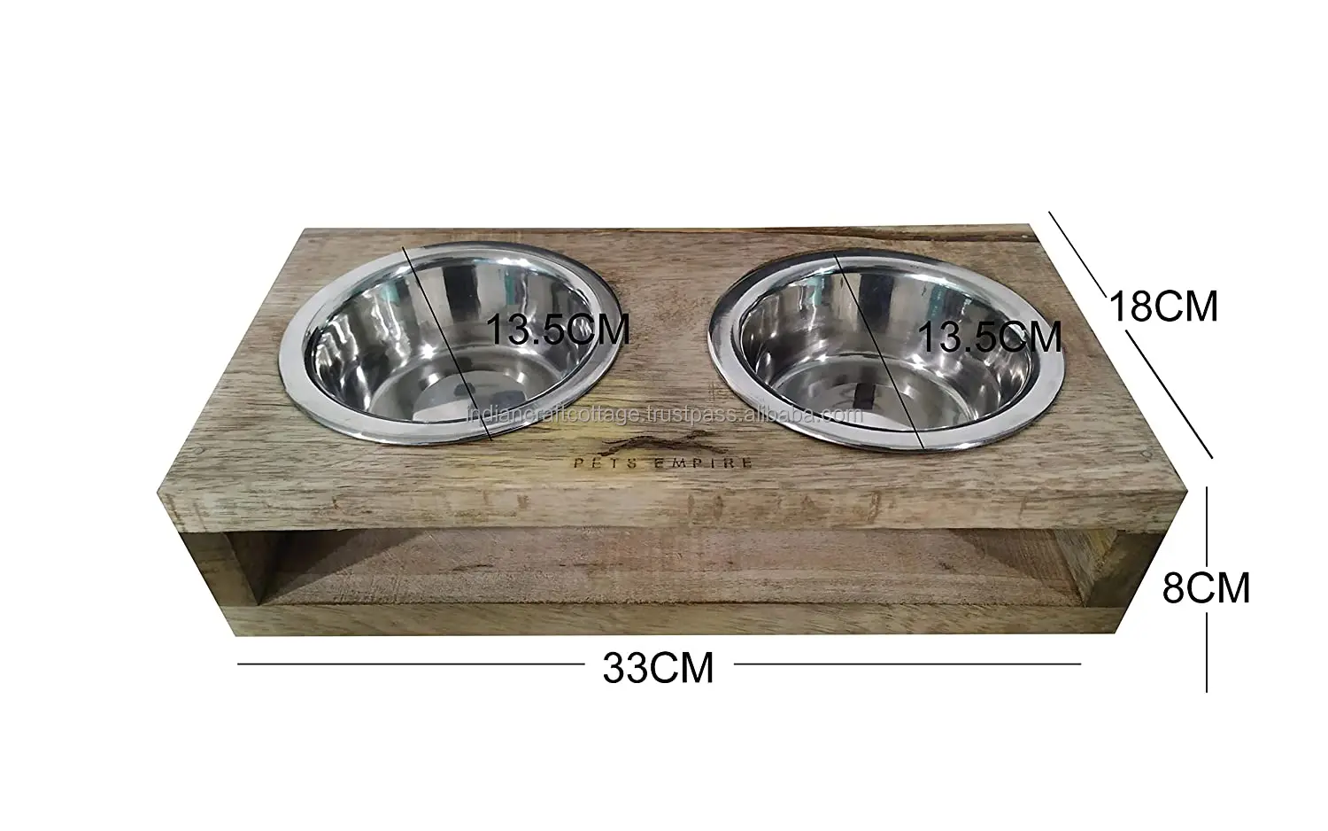 Высококачественная миска для корма собак домашних животных производство новых трендовых продуктов деревянных изделий