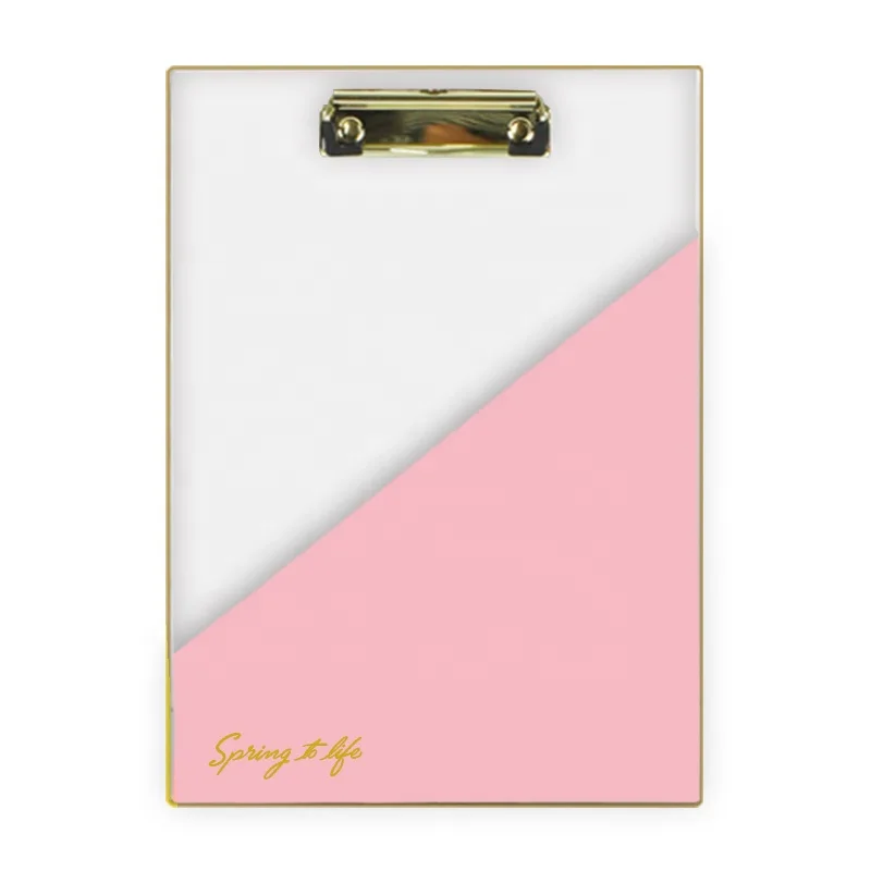 Acrylic Desktop Clipboard Display Stand Office Accessories Clipboard