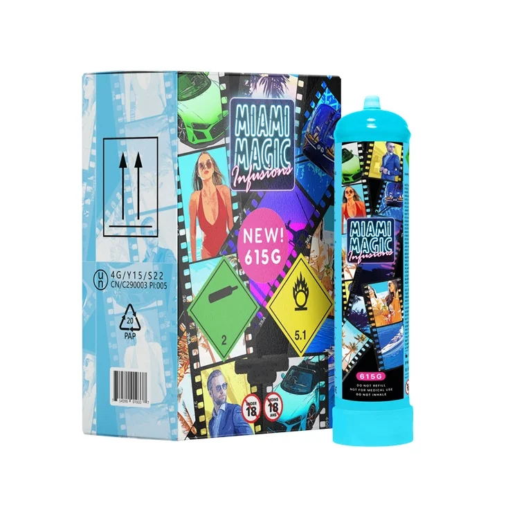 Deal of Superb Quality Miami Magic 615g Infusion Whipped Cream Charger Available for Bulk Buyers at Reliable Price