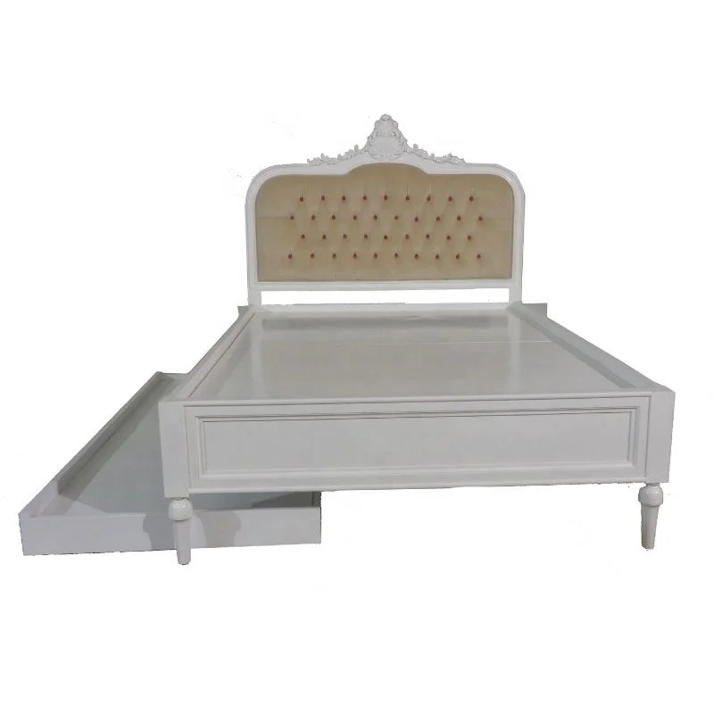 Children Bedroom Furniture Kids Sliding Bed Upholstered Wooden Kids Single Bed with Drawer and Storage Girl Bed with Trundle