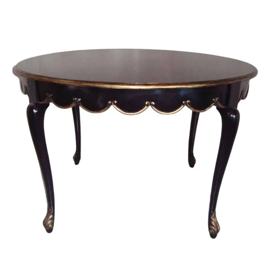 Antique Reproduction Round Dining Table Made by Wooden Furniture Manufacturing Company In Indonesia French Provincial Furniture