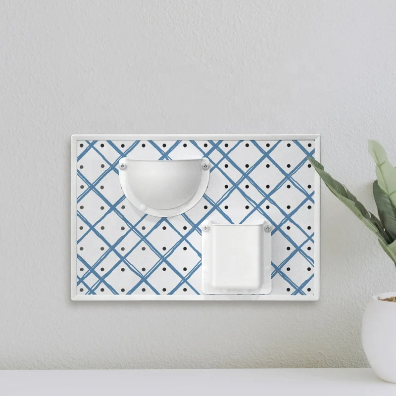 Design Pegboard MDF Wall Mount Perforated Board Organizer Storage Kit with Back Adhesive