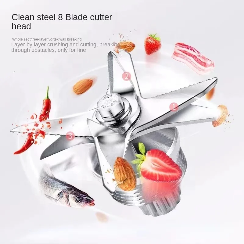 Новый дизайн трендовый Большой мощный блендер для приготовления смузи 4500 Вт 3 в 1 многофункциональный коммерческий сверхмощный