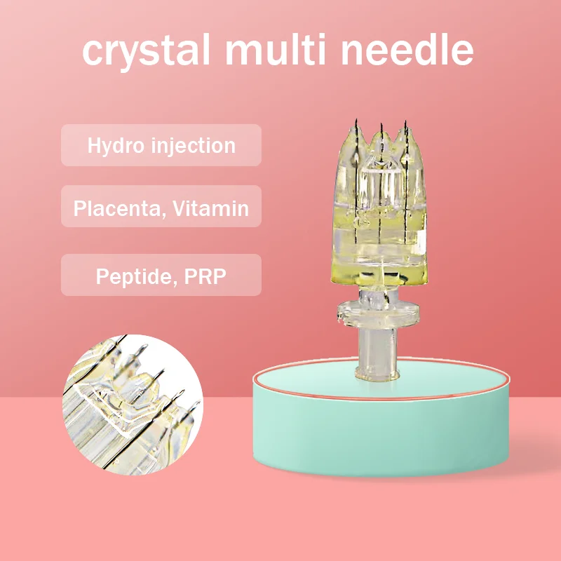 beauty gun skinbooster meso luer adapter syringe crystal 5-pin replaced chain stitch sample mesotherapy micro multi needle