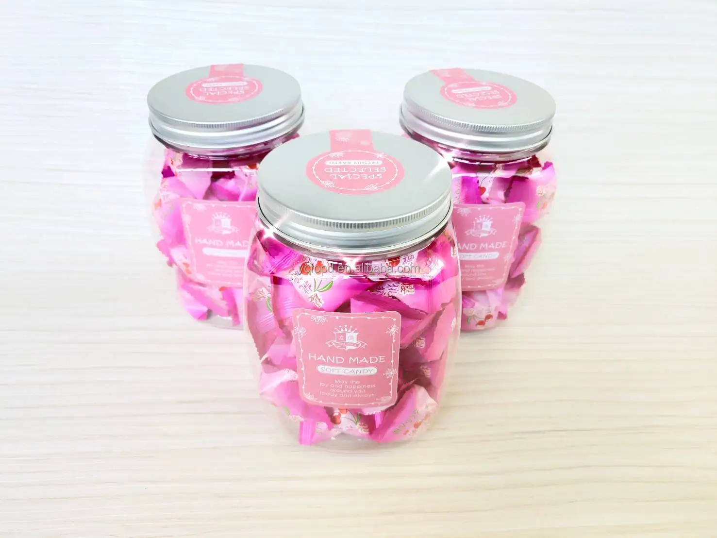 
Taiwan candy Vegetarians Cherry Flavor Candy bottle 