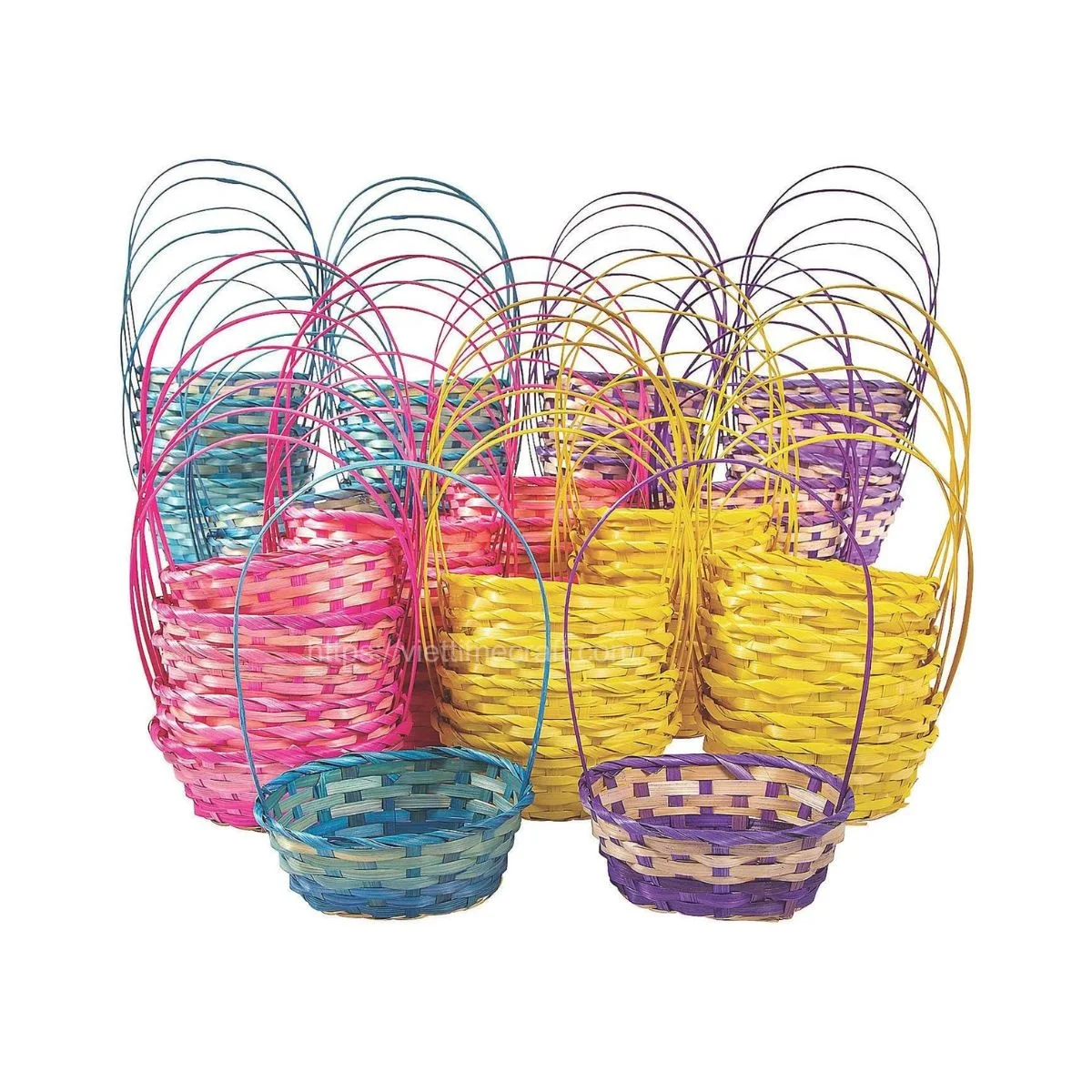 Wholesale Corful Egg Basket for Easter Decor Super Cheap MOQ Storage Gift Basket Party Decorations from Vietnam
