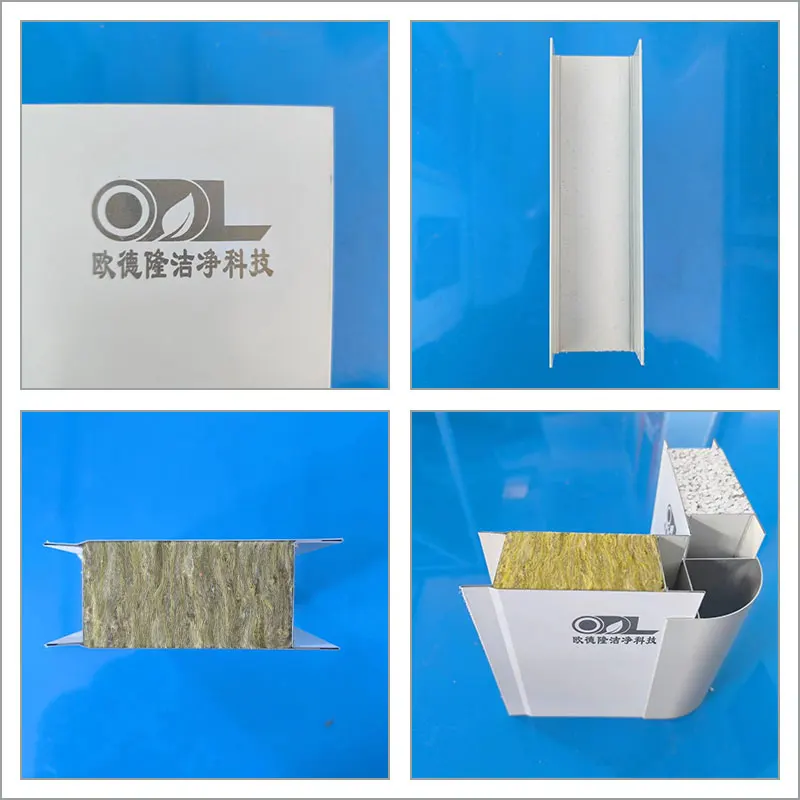GMP excellent quality light weight high strength rockwool sandwich panel