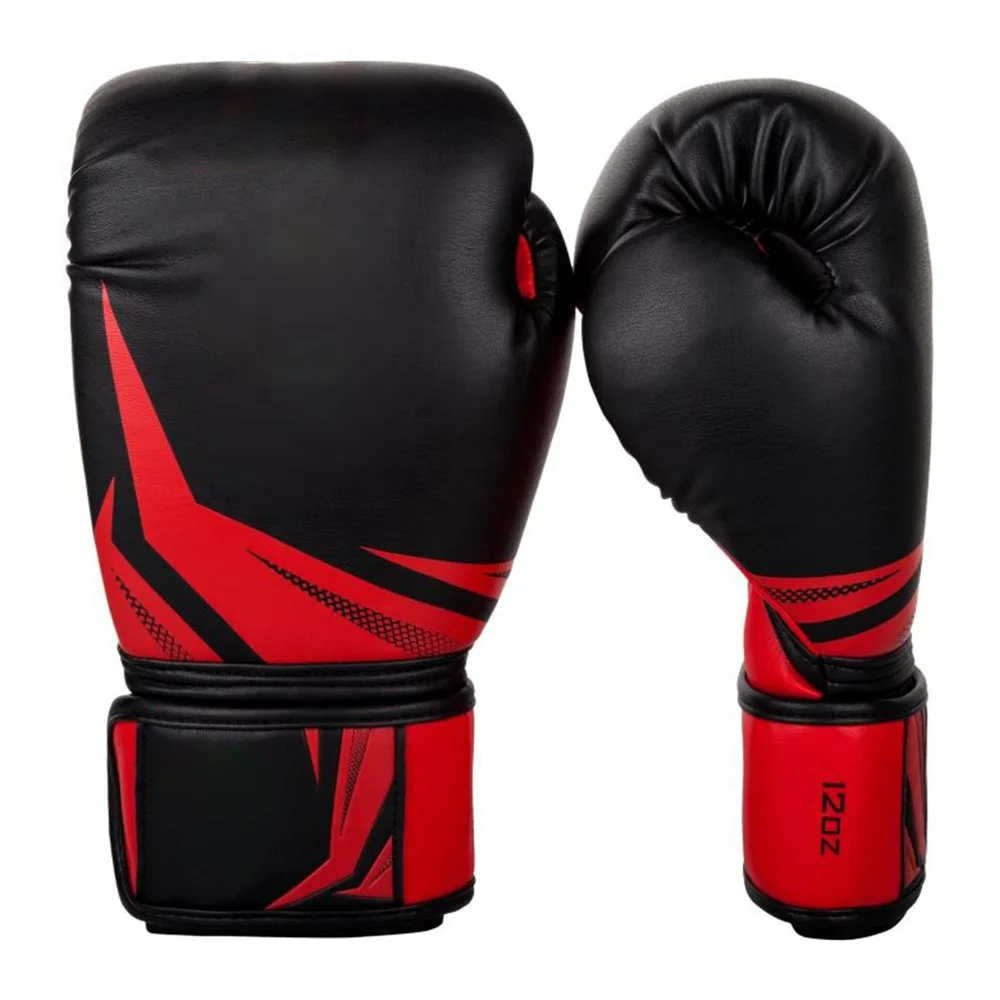 Boxing Training Gloves custom design leather red molding liner boxing gloves  top quality