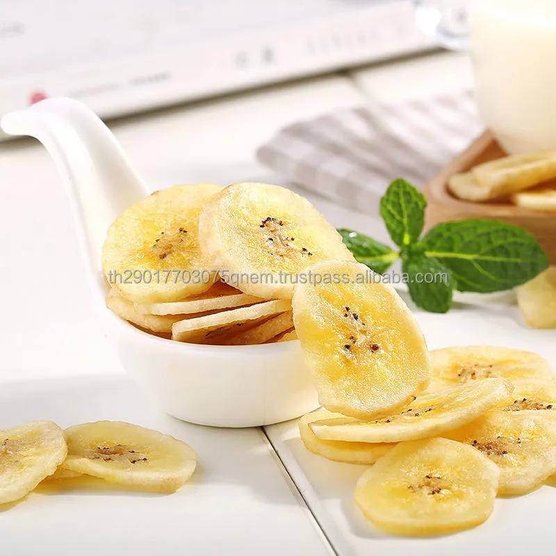 Healthy Snack and Top Quality Premium Grade 100% Natural Banana Chips From Thailand