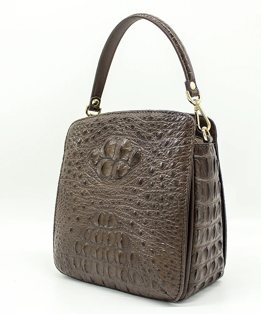 Wholesale Genuine Crocodile Leather Women Handbag Customized Colors Real Crocodile Leather Handbag crocodile leather bag