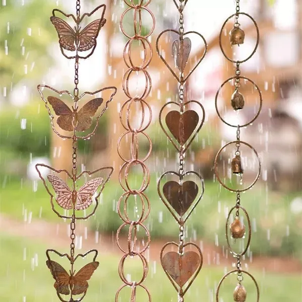 American villa building rain drainage rain chain eaves decoration drain system rain chains