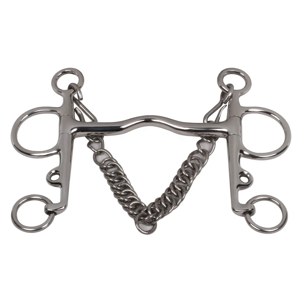 Double Broken Pelham 14mm Horse Bits Equestrian Equine Equipment