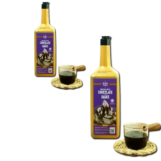 Product with an affordable price chocolate sauce tastes sweet and delicious as an additional sauce or topping for food