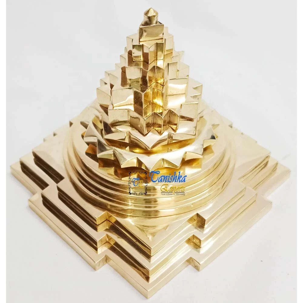 Декоративные меру шри янтра ведической Шри чакра латунь