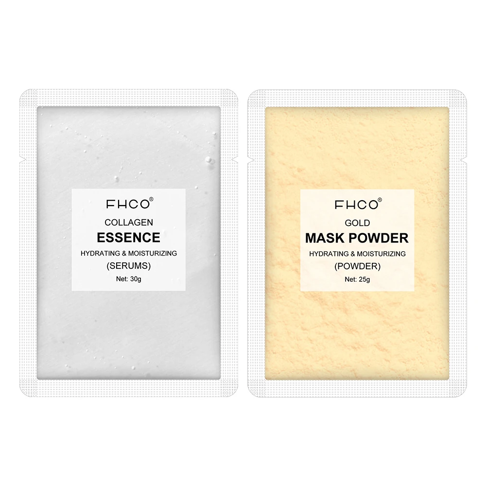 Custom Hydrating Moisturizing 24k Gold Face Water Soluble Collagen Face Mask Private Label Refreshing Gold Collagen Face Mask