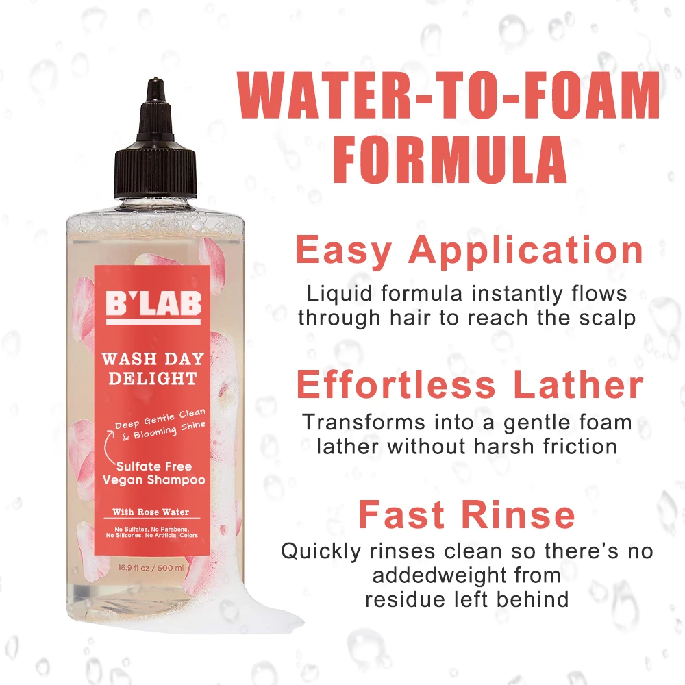 Оптовая продажа oem, горячая Распродажа, высокое качество, глубоко мягко очищающий, цветущий блеск, без сульфата, розовый шампунь