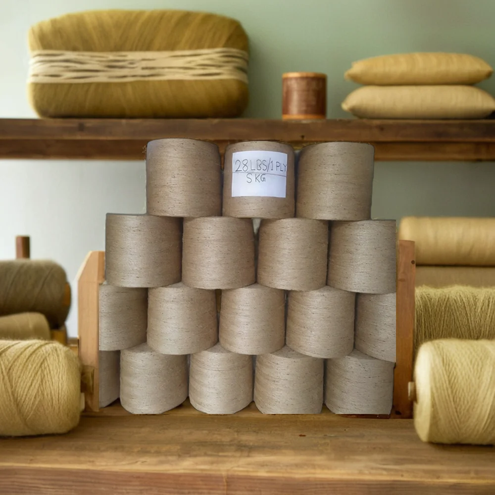 High Quality 28lbs/1ply Jute Yarn from Bangladesh Recycled Raw Material for Knitting Weaving Sewing and Hand Knitting