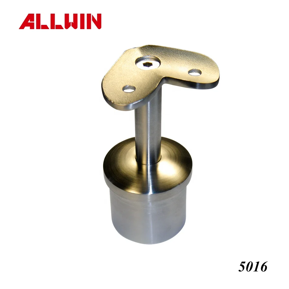 Modern Design Stainless Steel round Tube Handrail Fixed Saddle Bracket for Hotel Application
